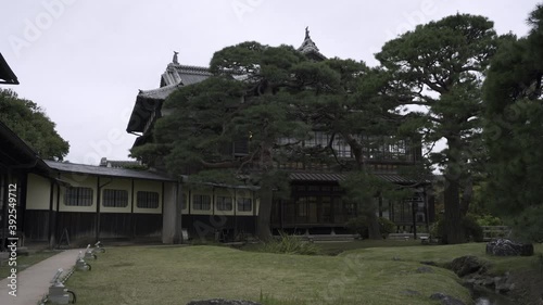 very old wooden castle in japan