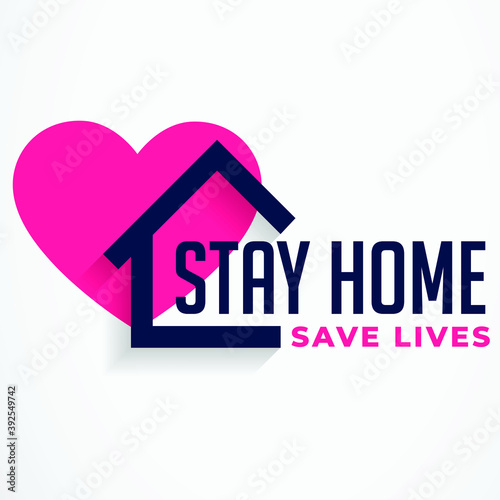  Stay-home-save-lives-poster-design | Vector illustration EPS 10.