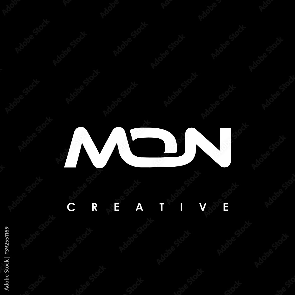 MON Letter Initial Logo Design Template Vector Illustration	
