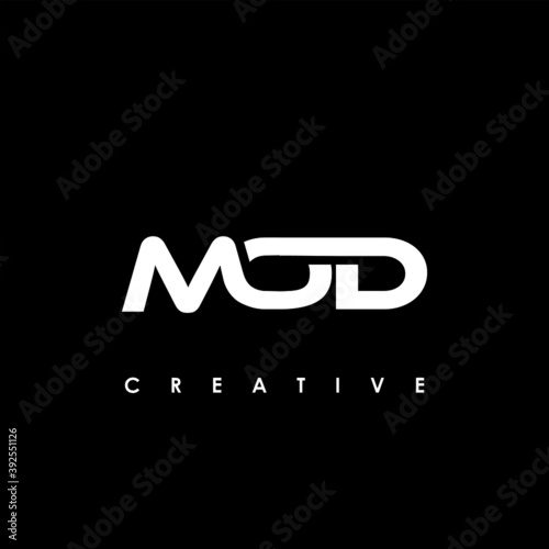MOD Letter Initial Logo Design Template Vector Illustration	
