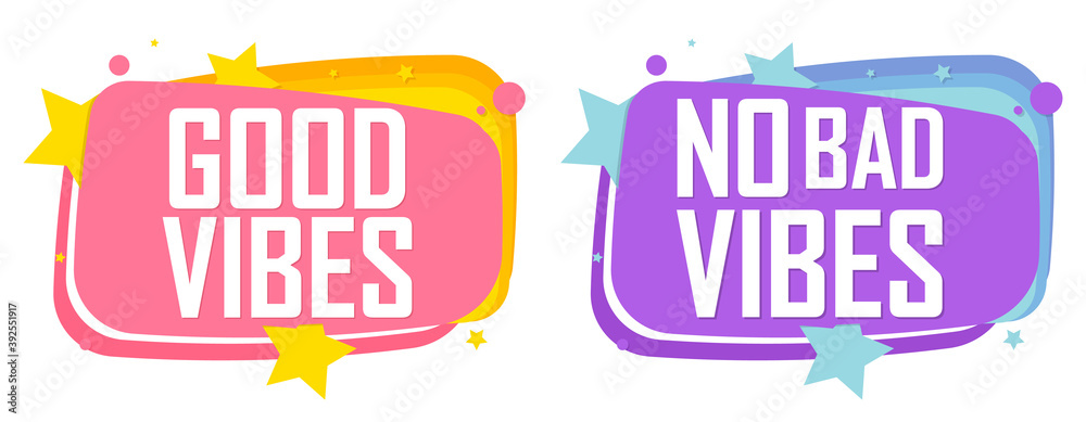 Good Vibes, banners design template, vector illustration Good Vibes, banners design template, vector illustration
