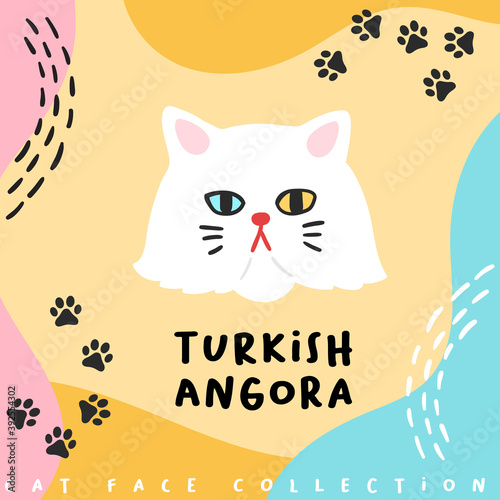 Cat face collection : Vector Illustration