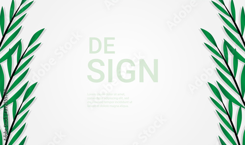 Tropical backgrounds with foliage backgrounds, luxury spas, hotels, cards, invitations, salons and more