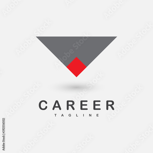 Free Download Office career logo with tie section symbol. vector - GFXLoad