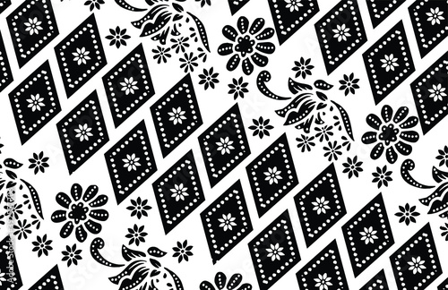 Indonesian batik motif, Batik is a technique of wax-resist dyeing applied to whole cloth, or cloth made using this technique originated from Indonesia