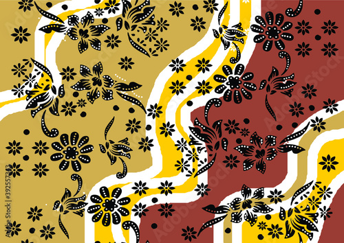 Indonesian batik motif, Batik is a technique of wax-resist dyeing applied to whole cloth, or cloth made using this technique originated from Indonesia
