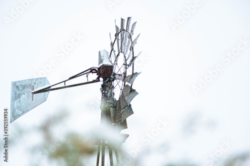 Windmill in snow