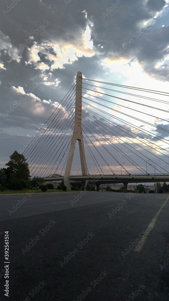 Fototapeta premium bridge over the river