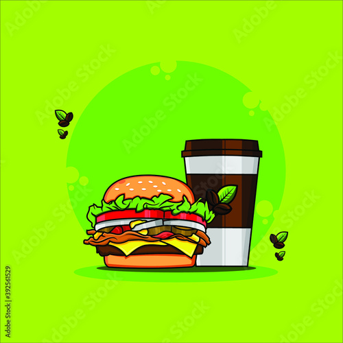 burger vector illustration