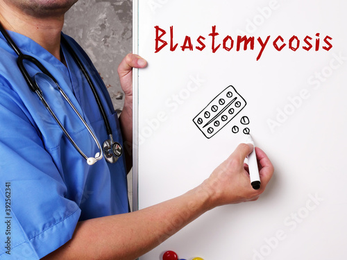 Blastomycosis  sign on the page. photo