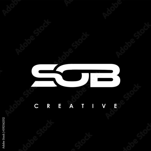 SOB Letter Initial Logo Design Template Vector Illustration	
