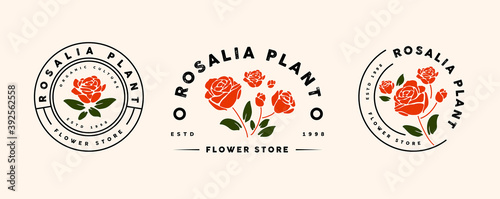 nature and flower logo template