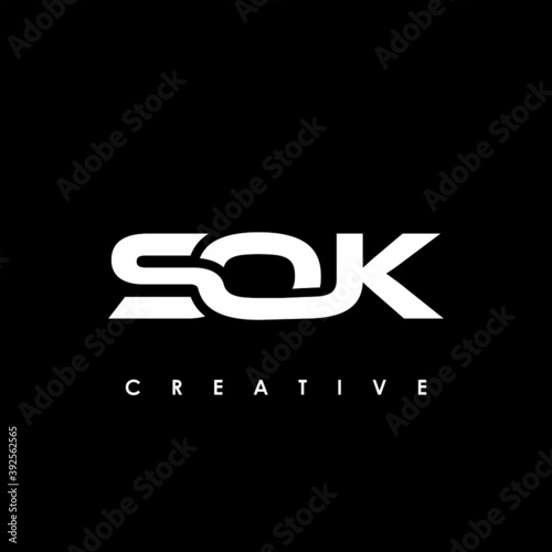 SOK Letter Initial Logo Design Template Vector Illustration	
