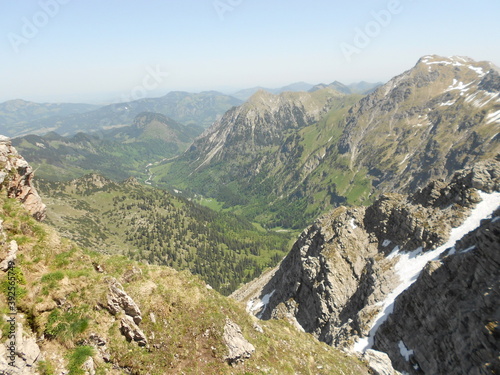 Beautiful mountain and forest view, Alps