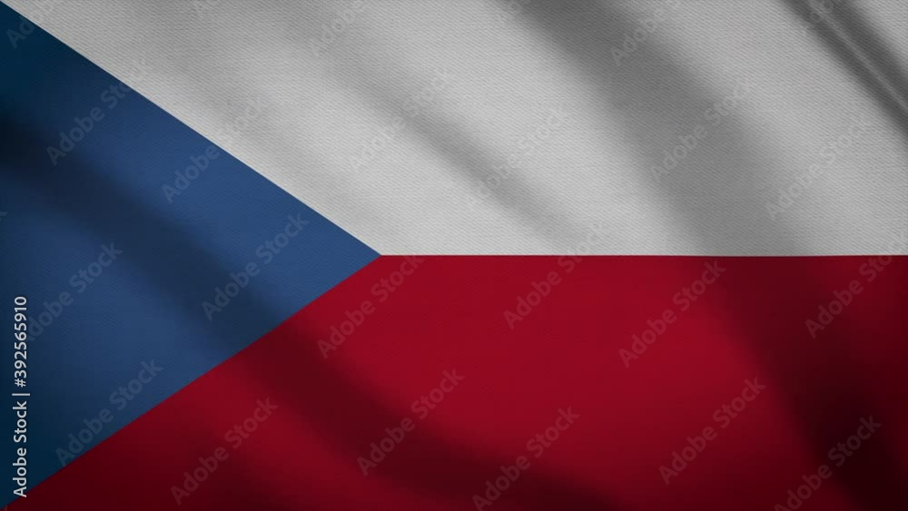 waving Flag of Czechia waving Flag of Czechia