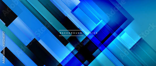 Dynamic lines on fluid color gradient. Trendy geometric abstract background for your text  logo or graphics