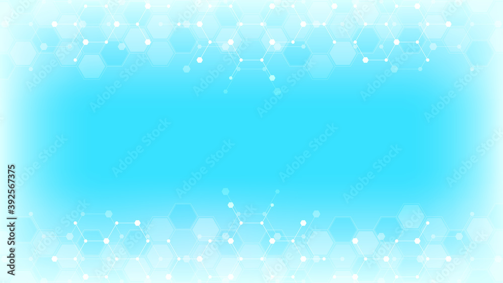 Geometric abstract background with hexagons pattern. illustration