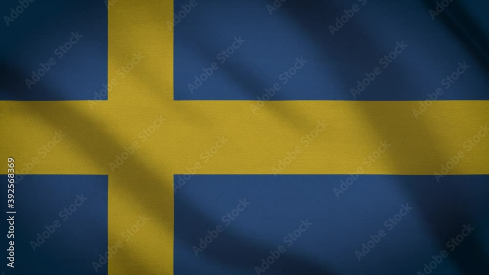waving Flag of Sweden waving Flag of Sweden