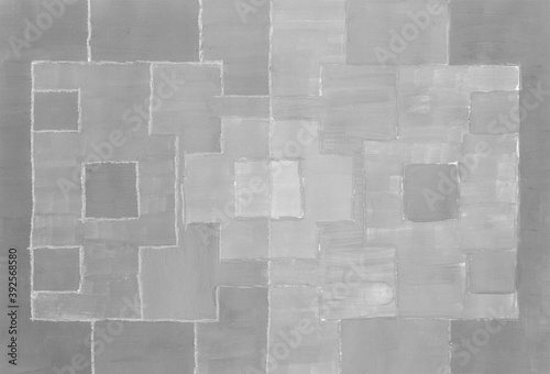 Wallpaper Mural Painting, Modern Art contemporary. gray black and white gradient, gouache acrylic paint in monotype technique, abstract texture hand drawn background for your design. Torontodigital.ca