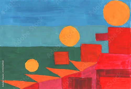 Obraz na plátně Painting, Modern Art contemporary