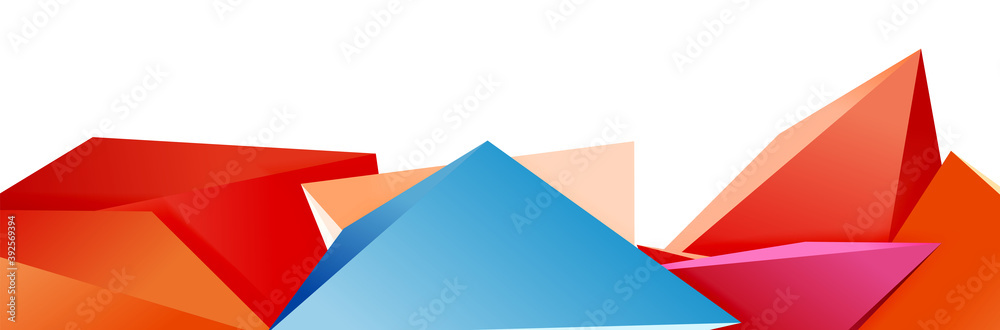 Triangle mosaic abstract background, 3d triangular low poly shapes. Geometric vector illustration for covers, banners, flyers and posters and other Triangle mosaic abstract background, 3d triangular low poly shapes. Geometric vector illustration for covers, banners, flyers and posters and other