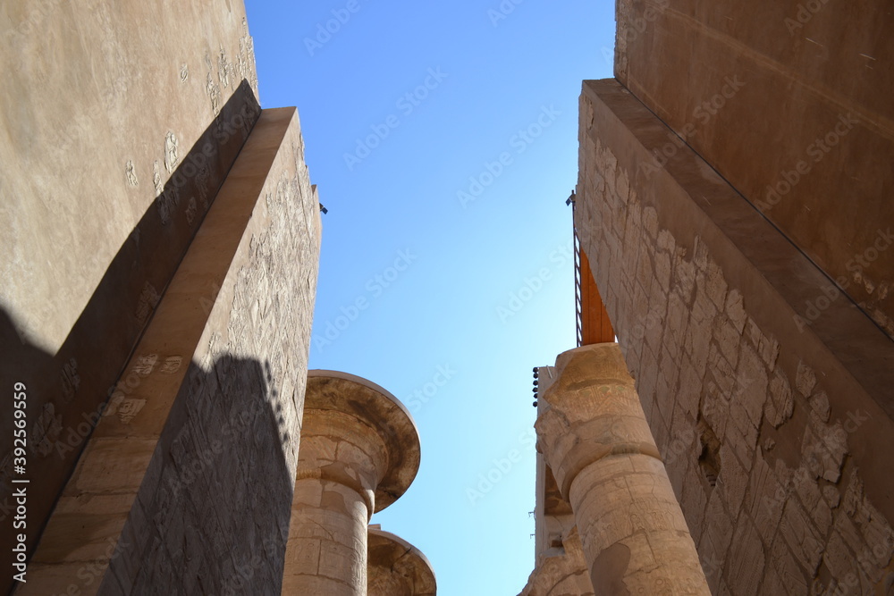 Egyptian ruined temple in Egypt Egyptian ruined temple in Egypt