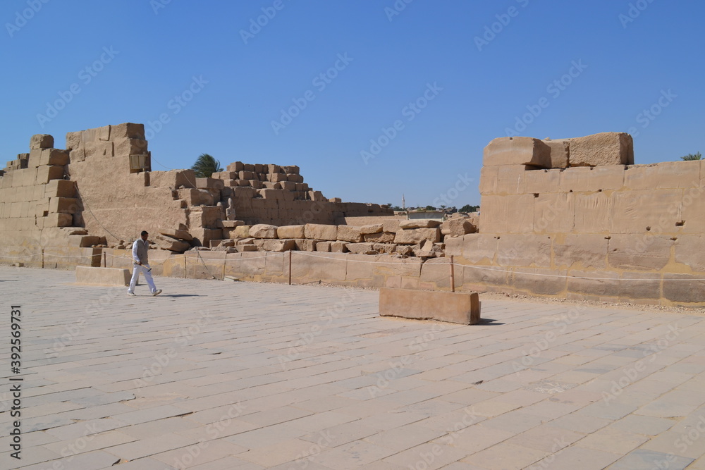 Egyptian ruined temple in Egypt