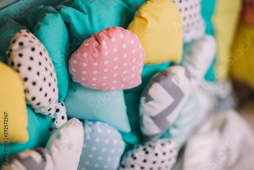 Decorative colored pillows for children