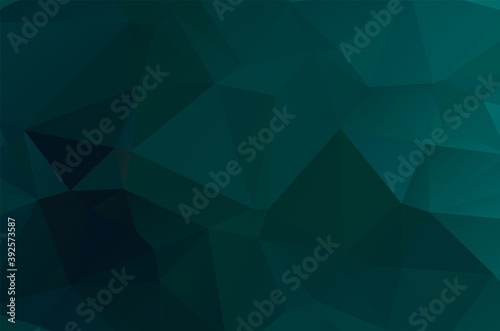 Gradient Green vector shining triangular layout. Glitter abstract illustration