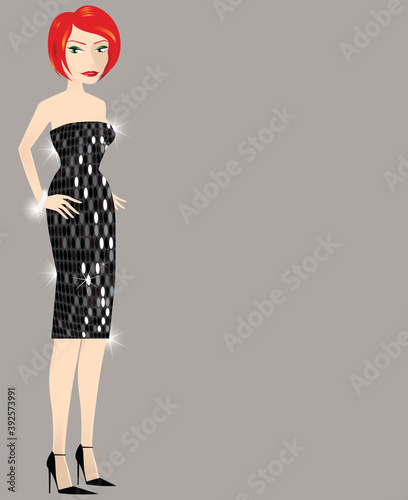 Sexy girl standing