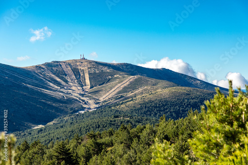 landscapes of the mountains of Madrid in the Guadarrama national park