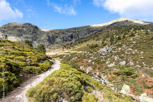 landscapes of the mountains of Madrid in the Guadarrama national park