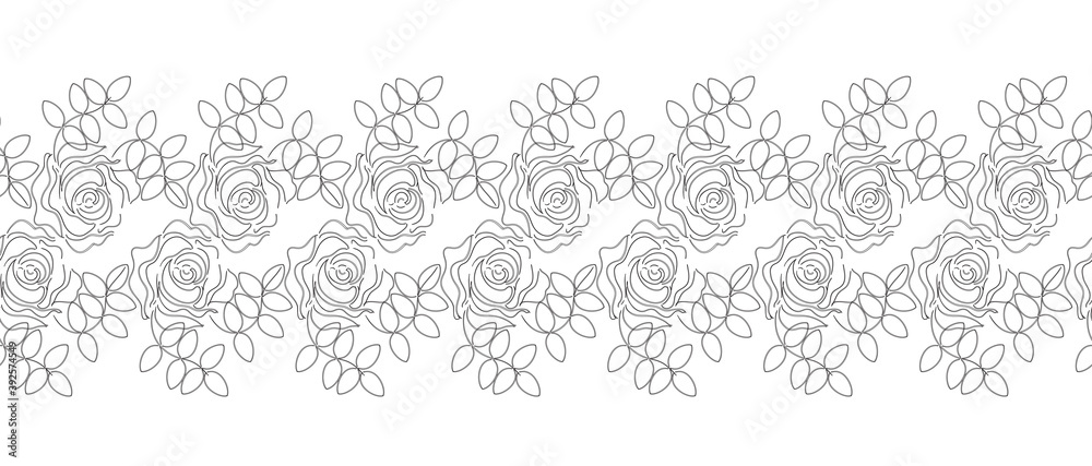 Vector ornamental seamless lacy pattern with roses. Set of Seamless Lacy Patterns. Ethnic geometric pattern design of Lace for background or wallpaper. Freehand Vector Drawing. Vector ornamental seamless lacy pattern with roses. Set of Seamless Lacy Patterns. Ethnic geometric pattern design of Lace for background or wallpaper. Freehand Vector Drawing.