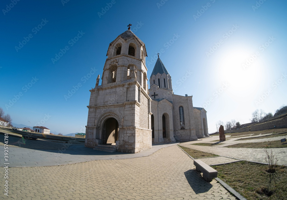 Holy Savior Cathedral commonly referred to as Ghazanchetsots is an Armenian Apostolic cathedral in Shusha
