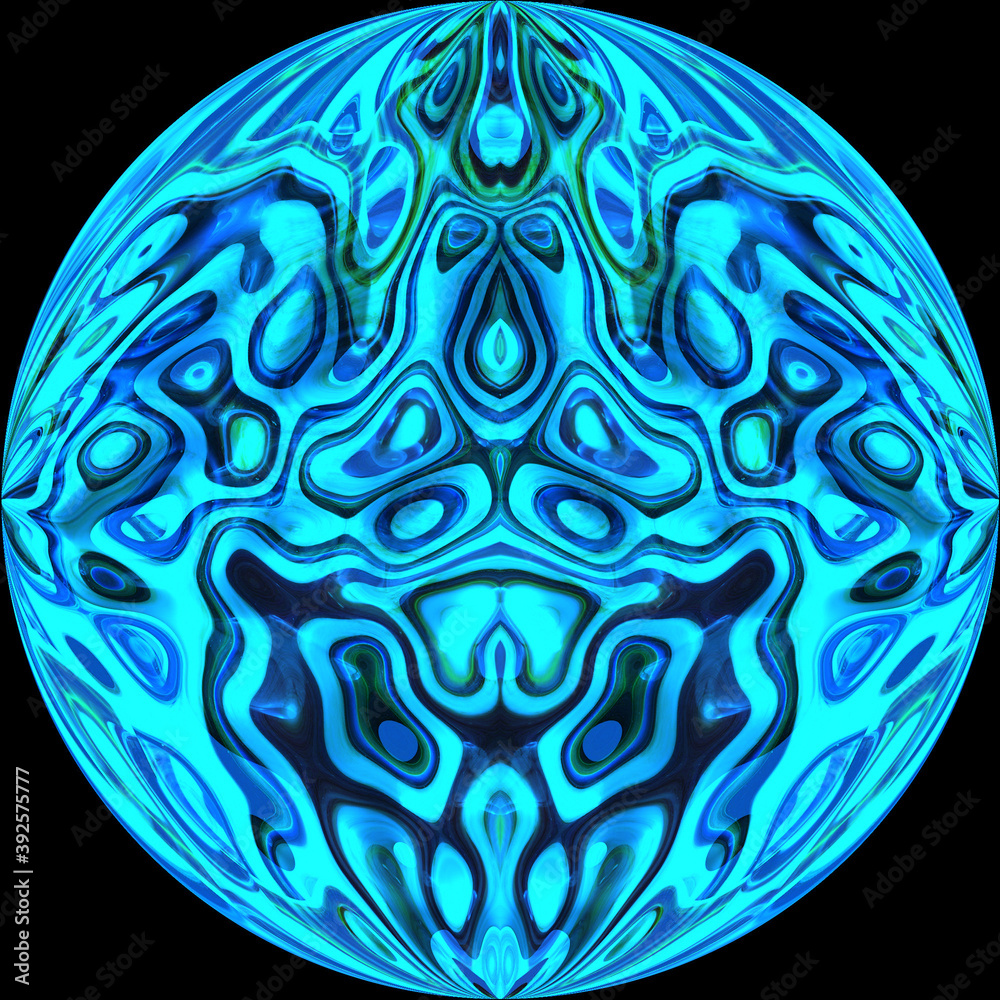 abstract blue sphere, background image abstract blue sphere, background image