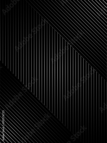 abstract black background with diagonal lines, Gradient vector retro line pattern design. Monochrome graphic.