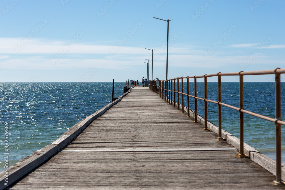 The kingston jetty located on the limstone coast in south australia on November 8th 2020
