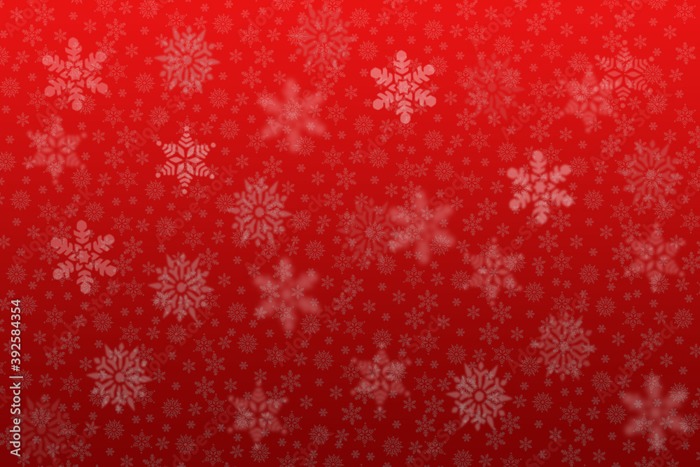 Red background with white snowflakes. Christmas wallpaper, greeting card Red background with white snowflakes. Christmas wallpaper, greeting card