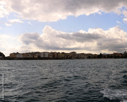 Korfu Stadt Blick auf Vido