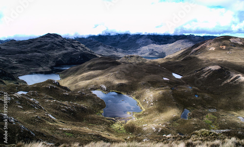 Cajas national park, Andes mountains, Cuenca, Ecuador. photo