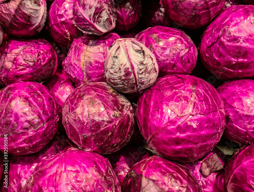 red cabbage background