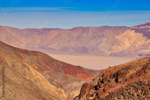 awesome view to the famous death valley in california