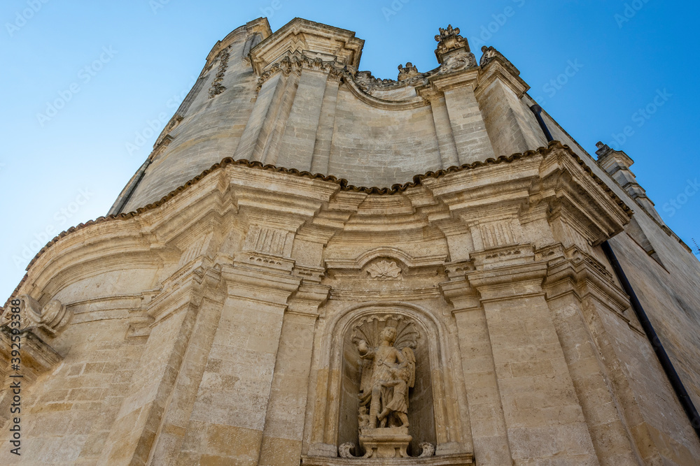 Facade of the church of Purgatorio in Matera, Basilicata, Italy - Euope