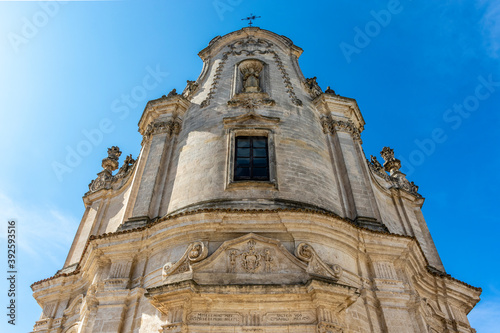 Facade of the church of Purgatorio in Matera, Basilicata, Italy - Euope photo