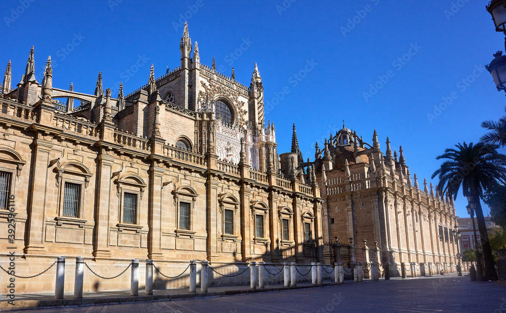 South side of The Cathedral Of Seville 