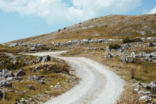 Gravel roads of mountain Bjelasnica  Bosnia and Herzegovina