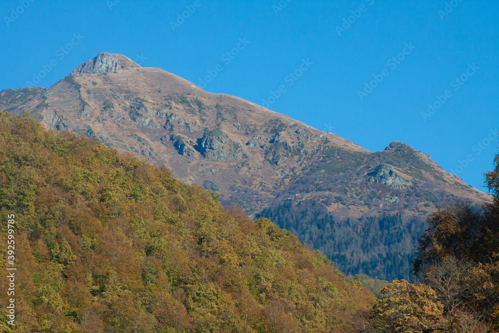 The mountains. Rocks. Caucasian ridge.