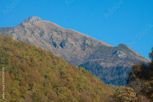 The mountains. Rocks. Caucasian ridge.