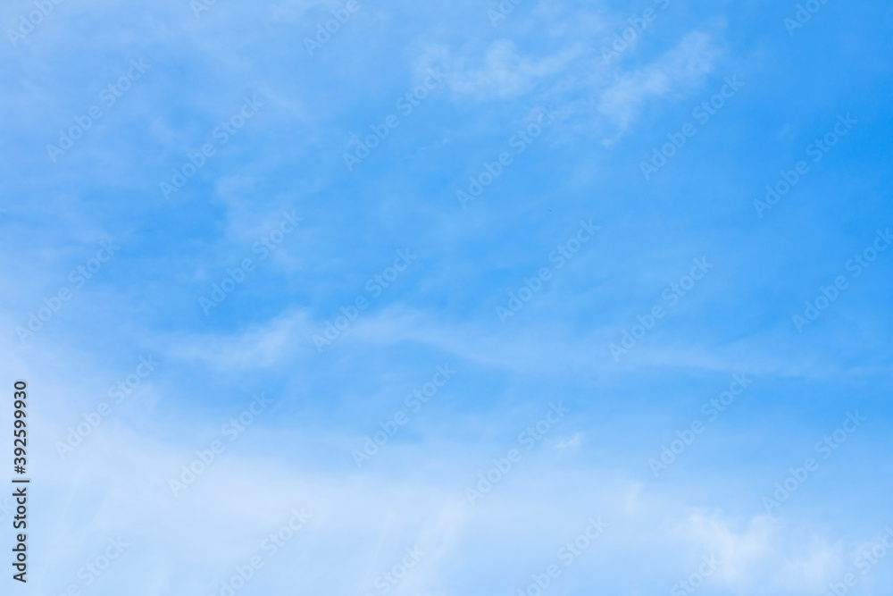 Blue sky background and white clouds soft focus, and copy space Blue sky background and white clouds soft focus, and copy space