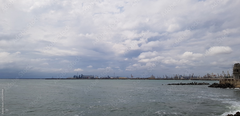 Seaport in the distance Seaport in the distance